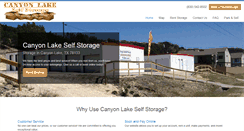Desktop Screenshot of canyonlakeselfstorage.com
